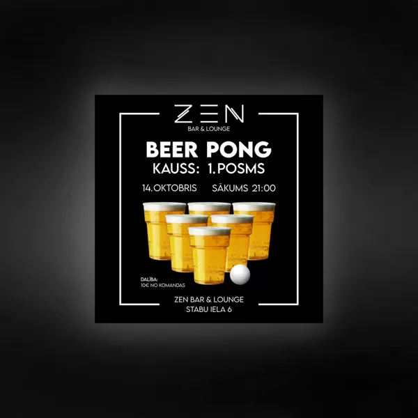 PASĀKUMA AFIŠA, ZEN BAR &amp; LOUNGE